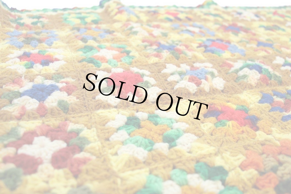 画像3: スクエア モチーフ ニット グラニー ブランケット★H カギ編み (3)