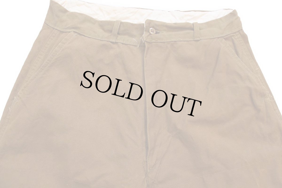 画像4: 60s Bullseye Bill コットン キャンバス ハンティングパンツ 茶 W33 (4)