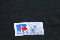 画像5: 90s USA製 RUSSELLラッセル 無地 コットン 長袖Tシャツ 黒 XL (5)