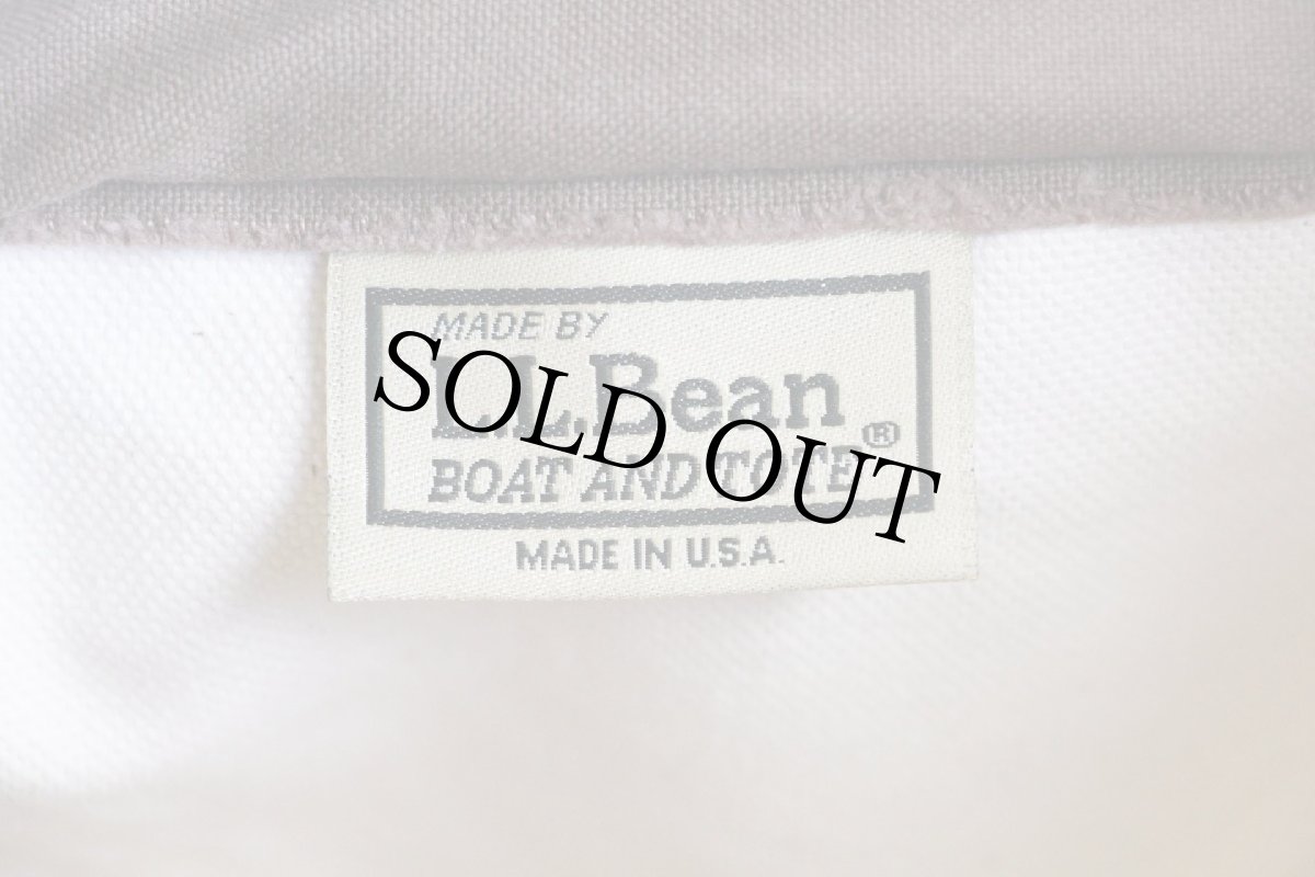 画像5: USA製 L.L.Bean BOAT AND TOTE DPK 刺繍 キャンバス トートバッグ ジップトップ ブラウンベージュ M★ミディアム (5)