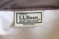 画像5: USA製 L.L.Bean BOAT AND TOTE DPK 刺繍 キャンバス トートバッグ ジップトップ ブラウンベージュ M★ミディアム (5)