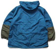 画像2: 90s USA製 L.L.Bean チロリアンテープ マルチカラー ナイロン アノラックパーカー XXL-T★特大 (2)