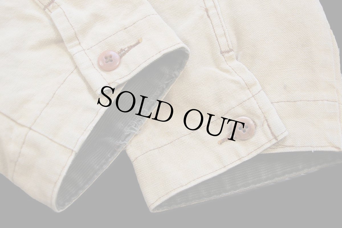 画像6: 90s USA製 L.L.Bean PRIMALOFTプリマロフト 中綿入りライナー付き ダック地 フィールドコート 茶 フェード M★A ジャケット (6)