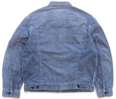 画像2: 90s Levi'sリーバイス 70503 コットン コーデュロイジャケット 4ポケット ボロ 薄紺 フェード M★ユーロ (2)