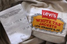 画像4: 90s Levi'sリーバイス WHITE TAB JACKETS 70500 コットン コーデュロイジャケット ベージュ M★ユーロ (4)