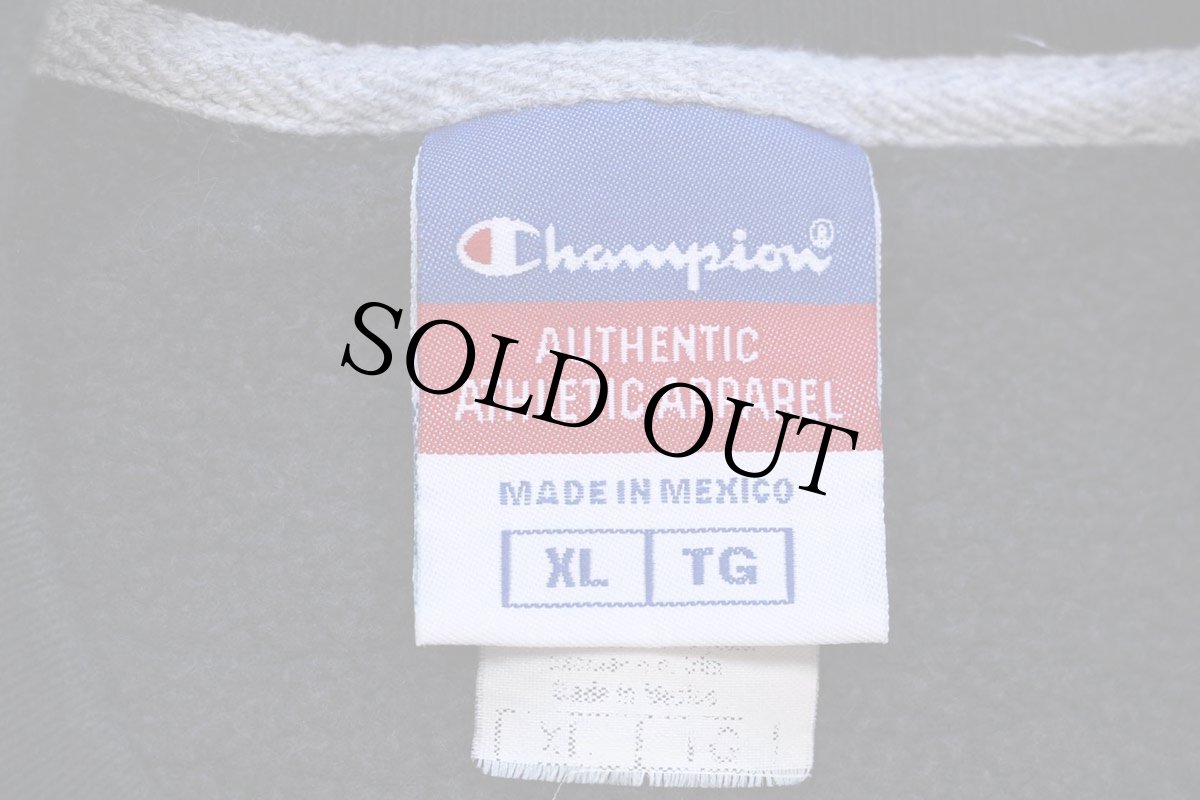 画像4: 00s メキシコ製 Championチャンピオン Oklahoma State COWBOYS フェルトパッチ付き 前V スウェット 黒 XL (4)