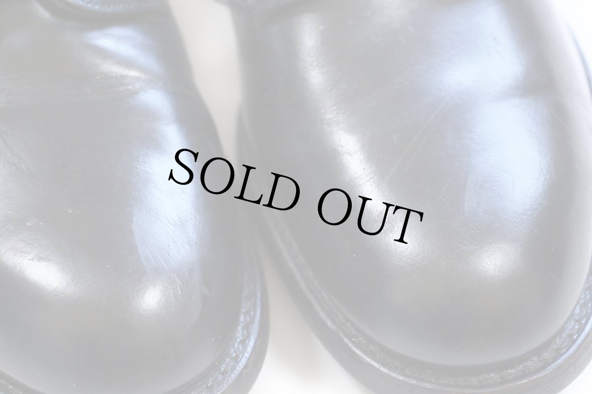 画像8: 80s 米軍 サービスシューズ レザーシューズ 黒 7.5R★革靴 (8)