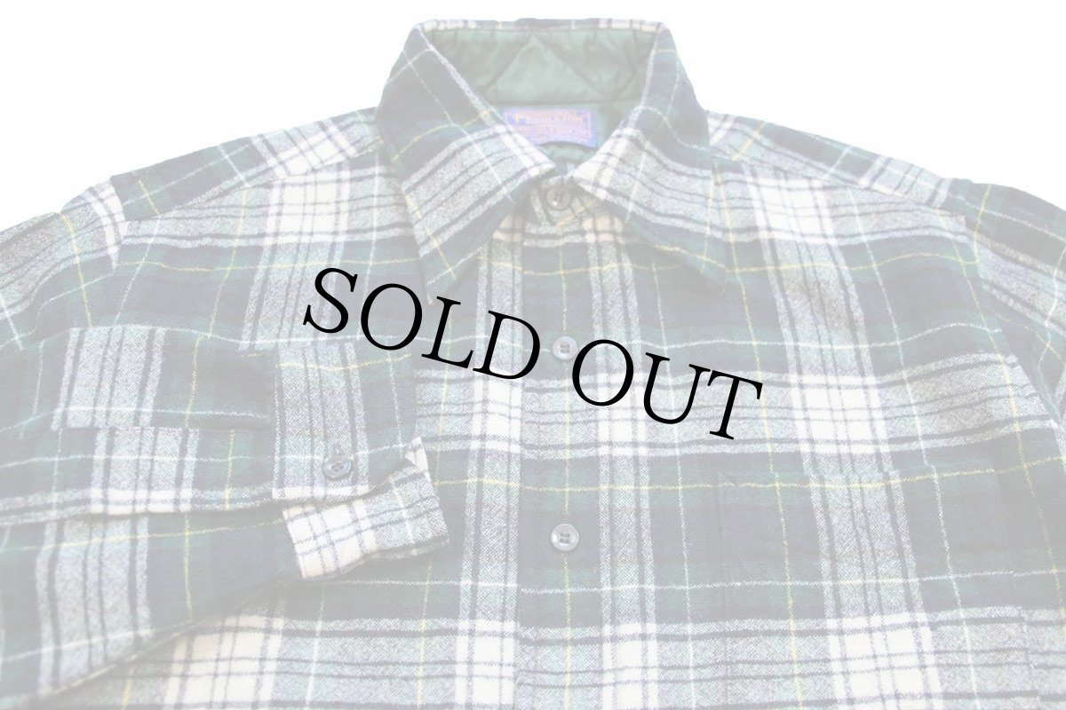 画像3: 70s USA製 PENDLETONペンドルトン タータンチェック ウールシャツ M (3)