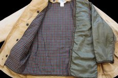 画像5: 90s USA製 L.L.Bean PRIMALOFTプリマロフト 中綿入りライナー付き ダック地 フィールドコート 茶 フェード M★A ジャケット (5)