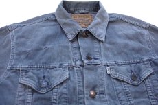 画像3: 90s Levi'sリーバイス 70503 コットン コーデュロイジャケット 4ポケット ボロ 薄紺 フェード M★ユーロ (3)
