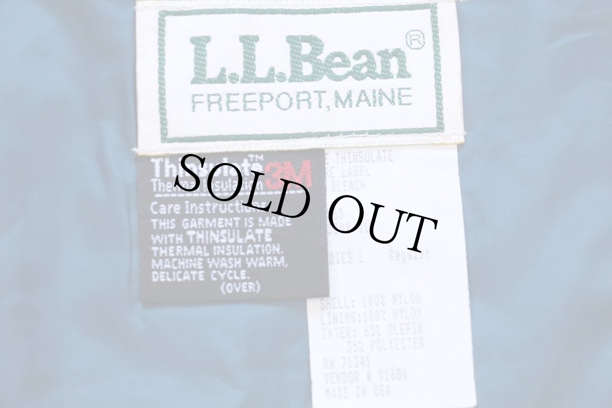 画像4: 90s USA製 L.L.Bean チロリアンテープ マルチカラー Thinsulate 中綿入り ナイロン アノラックパーカー L-L (4)