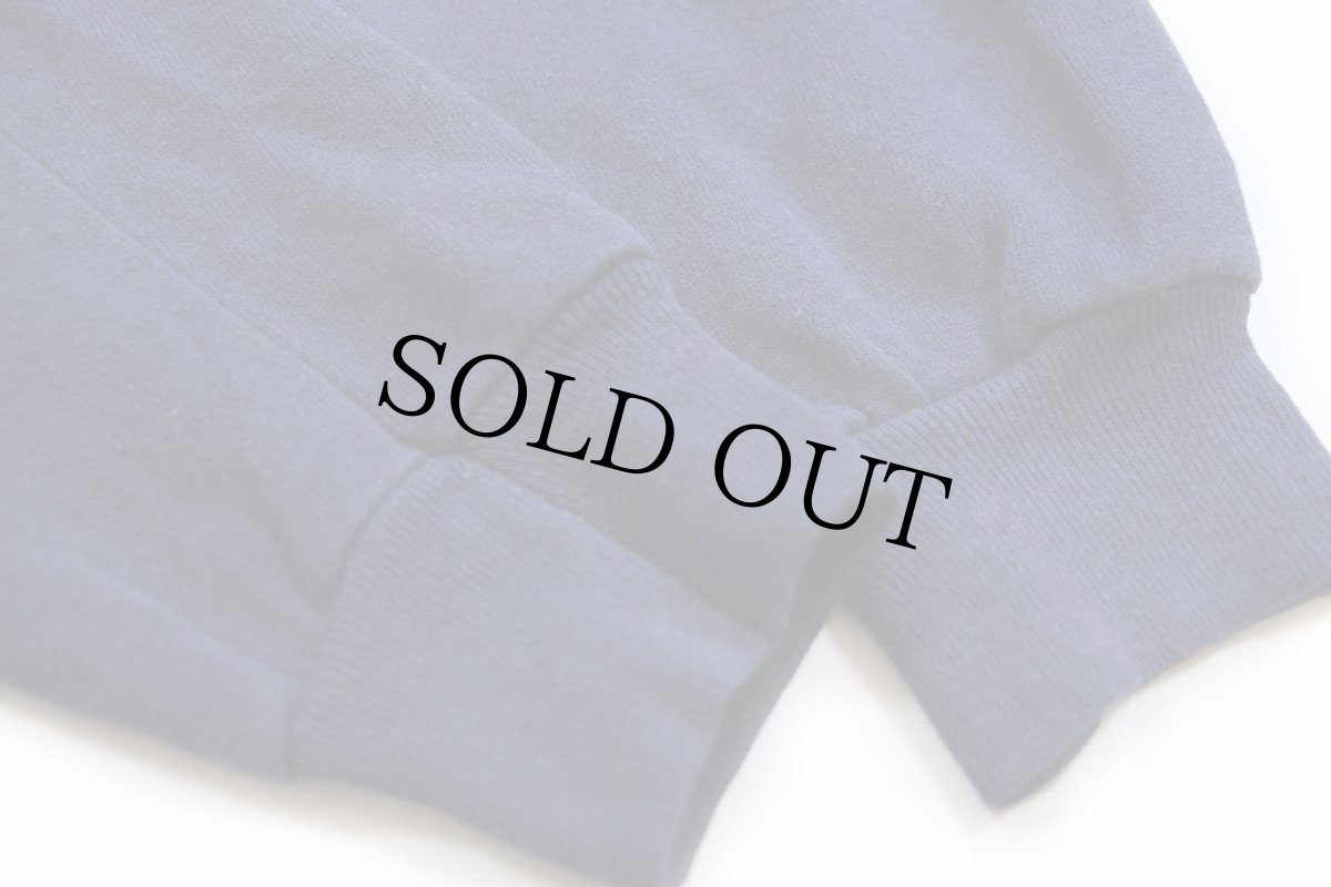 画像6: 80s USA製 ARTEX USAF ひび割れ袖プリント スウェット 紺 L (6)