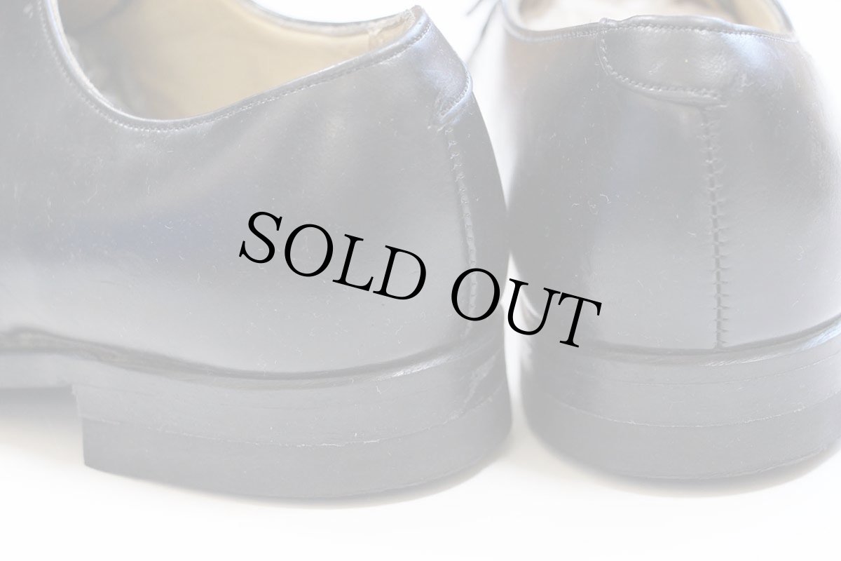 画像7: 80s 米軍 サービスシューズ レザーシューズ 黒 7.5R★革靴 (7)