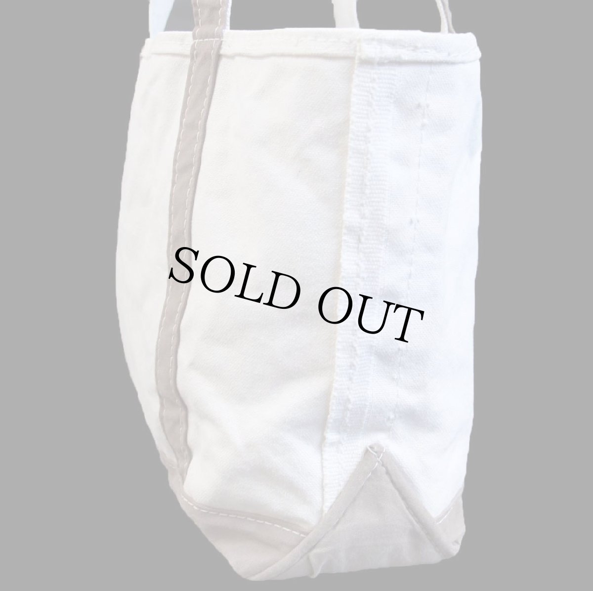 画像3: USA製 L.L.Bean BOAT AND TOTE DPK 刺繍 キャンバス トートバッグ ジップトップ ブラウンベージュ M★ミディアム (3)