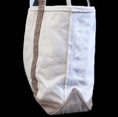 画像3: USA製 L.L.Bean BOAT AND TOTE DPK 刺繍 キャンバス トートバッグ ジップトップ ブラウンベージュ M★ミディアム (3)