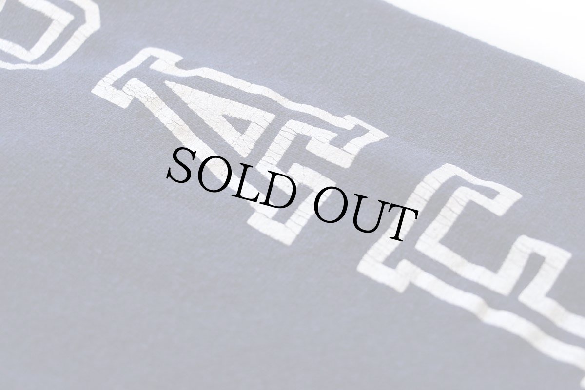 画像5: 80s USA製 ARTEX USAF ひび割れ袖プリント スウェット 紺 L (5)