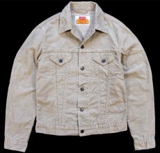 画像1: 90s Levi'sリーバイス WHITE TAB JACKETS 70500 コットン コーデュロイジャケット ベージュ M★ユーロ (1)