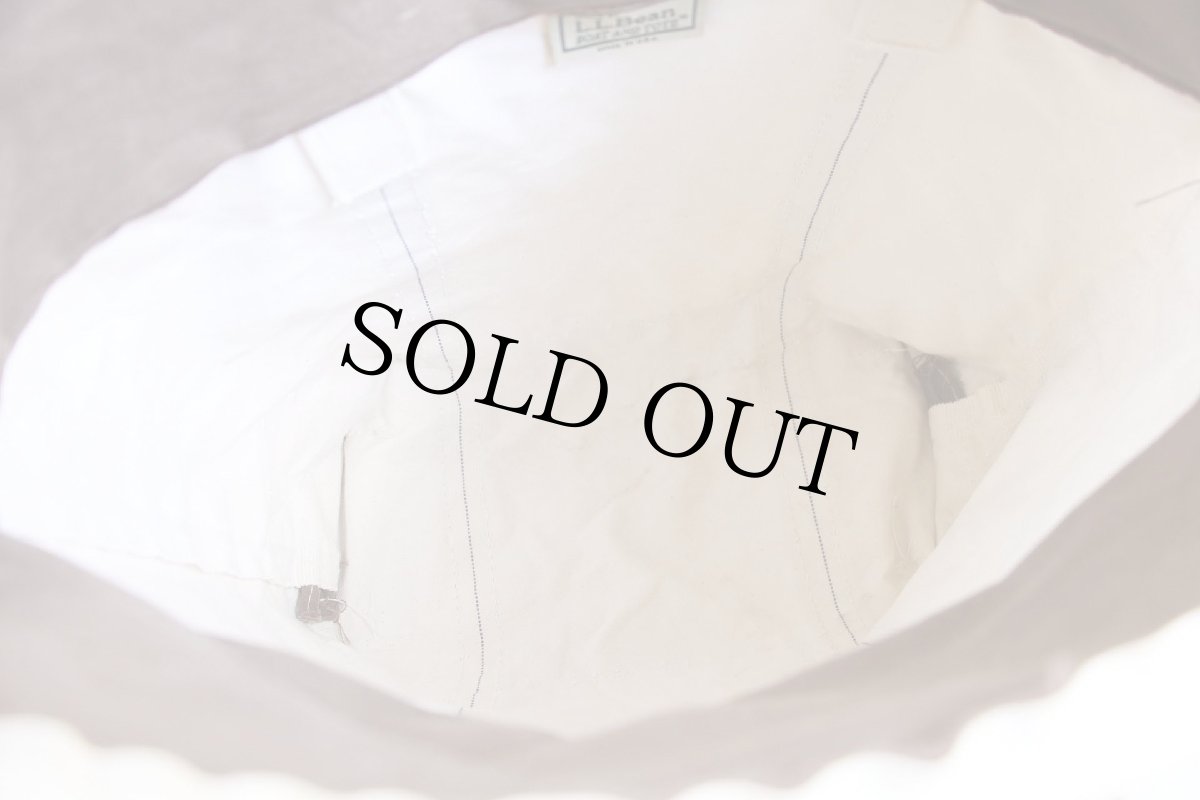 画像8: USA製 L.L.Bean BOAT AND TOTE DPK 刺繍 キャンバス トートバッグ ジップトップ ブラウンベージュ M★ミディアム (8)