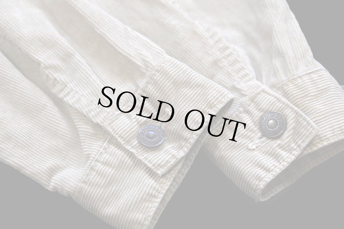 画像6: 90s Levi'sリーバイス WHITE TAB JACKETS 70500 コットン コーデュロイジャケット ベージュ M★ユーロ (6)