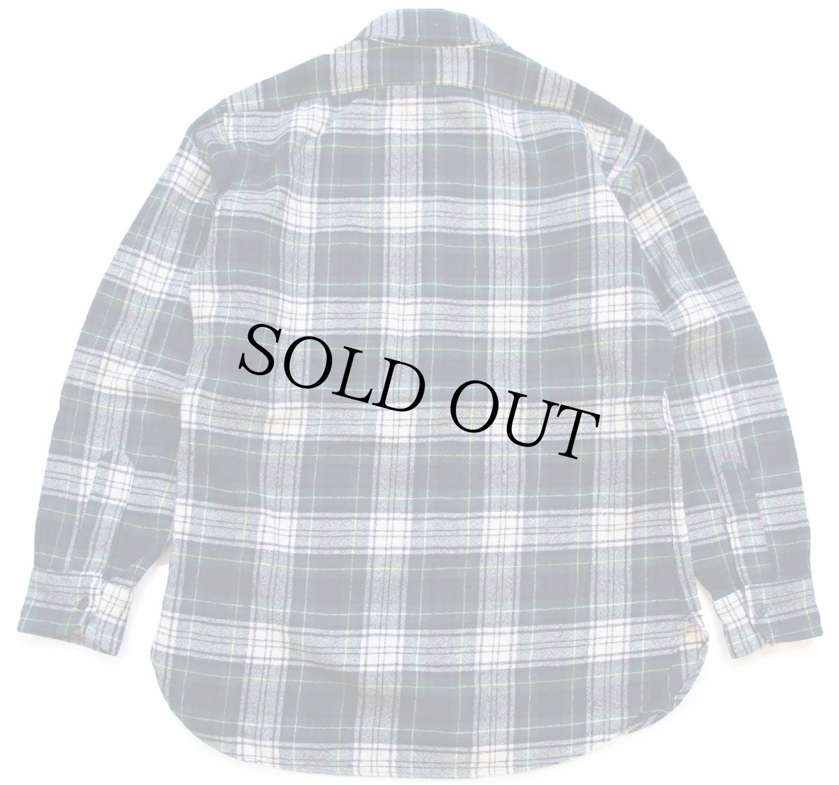 画像2: 70s USA製 PENDLETONペンドルトン タータンチェック ウールシャツ M (2)