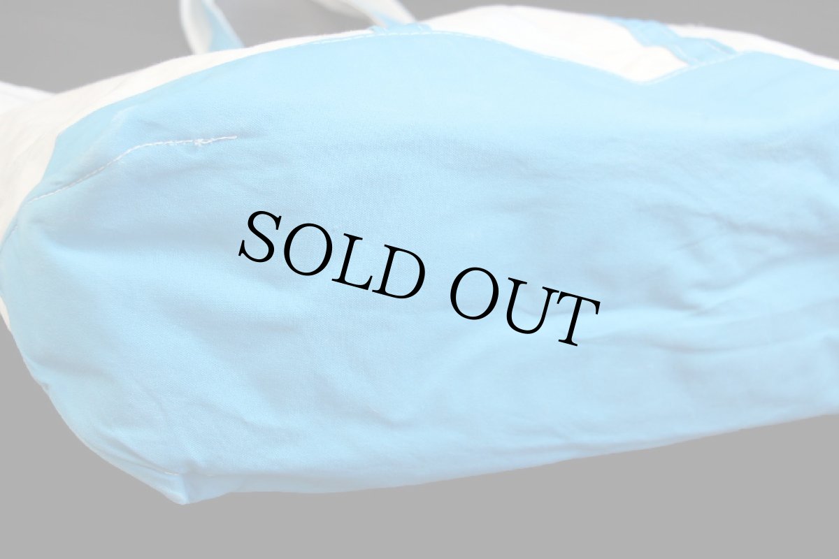 画像6: 00s USA製 L.L.Bean BOAT AND TOTE Gina 刺繍 キャンバス トートバッグ ライトブルー XL★エクストララージ (6)