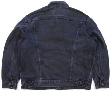 画像2: 90s Levi'sリーバイス 70503 ブラック デニムジャケット 4ポケット ボロ XXL★特大 ユーロ (2)