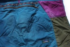 画像5: 90s USA製 L.L.Bean チロリアンテープ マルチカラー ナイロン アノラックパーカー XXL-T★特大 (5)
