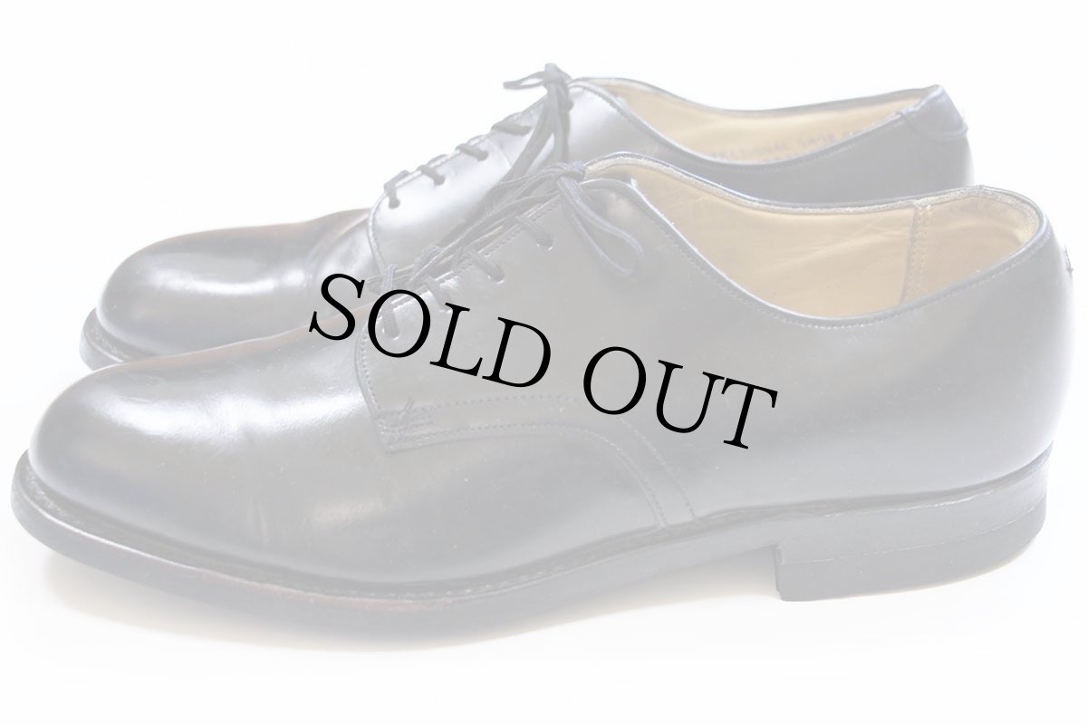 画像2: 80s 米軍 サービスシューズ レザーシューズ 黒 7.5R★革靴 (2)