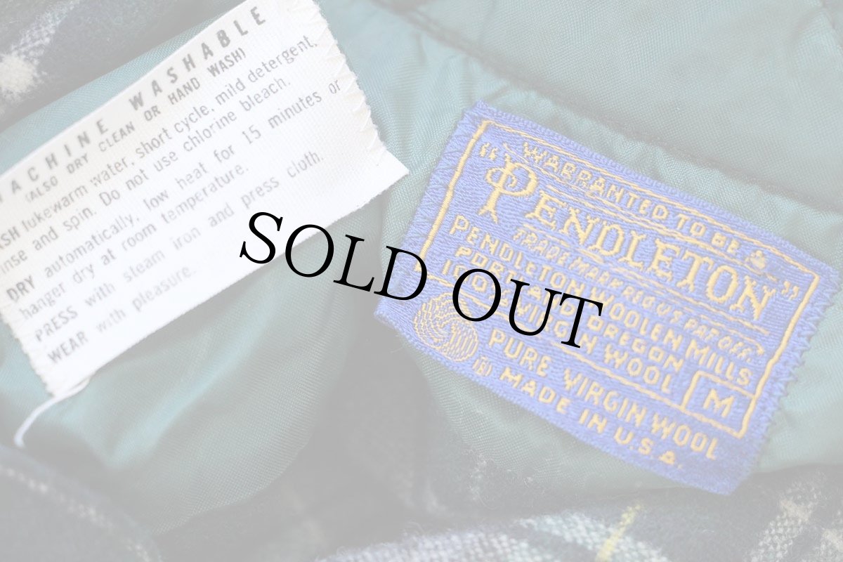 画像4: 70s USA製 PENDLETONペンドルトン タータンチェック ウールシャツ M (4)