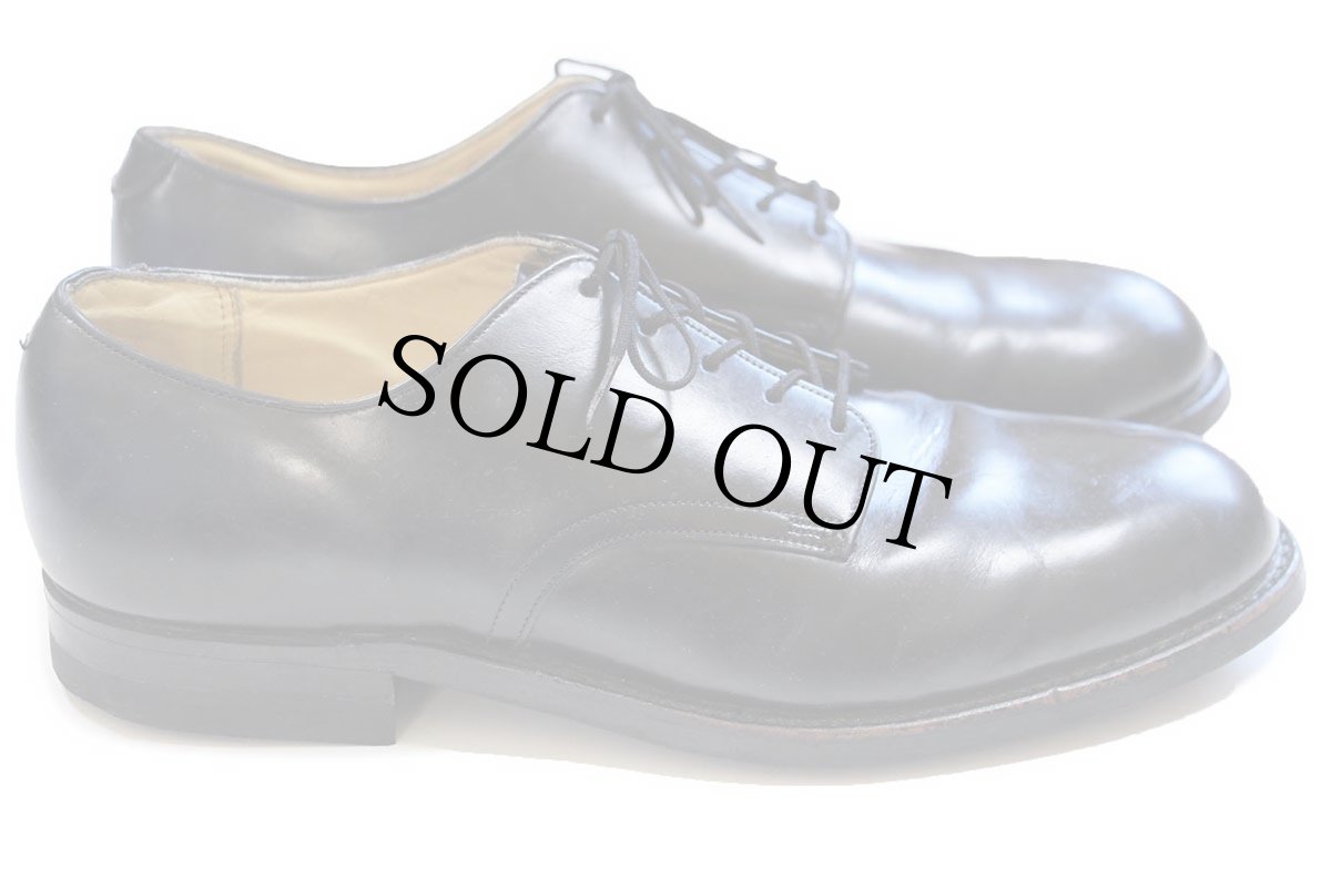 画像3: 80s 米軍 サービスシューズ レザーシューズ 黒 7.5R★革靴 (3)