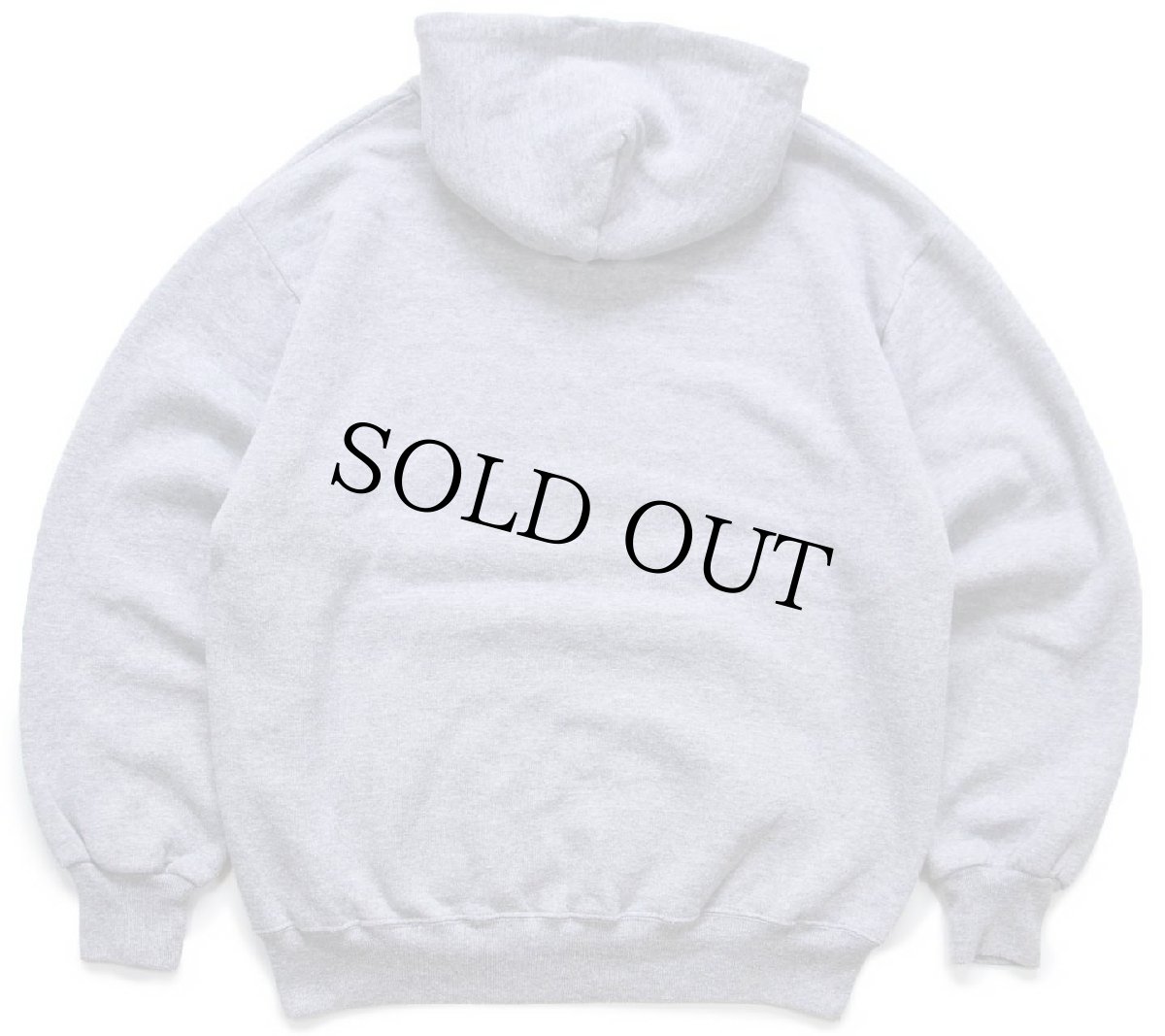 画像2: 80s USA製 JERZEES 無地 スウェットパーカー 杢グレー L★RUSSELLラッセル フーディー ブランク (2)