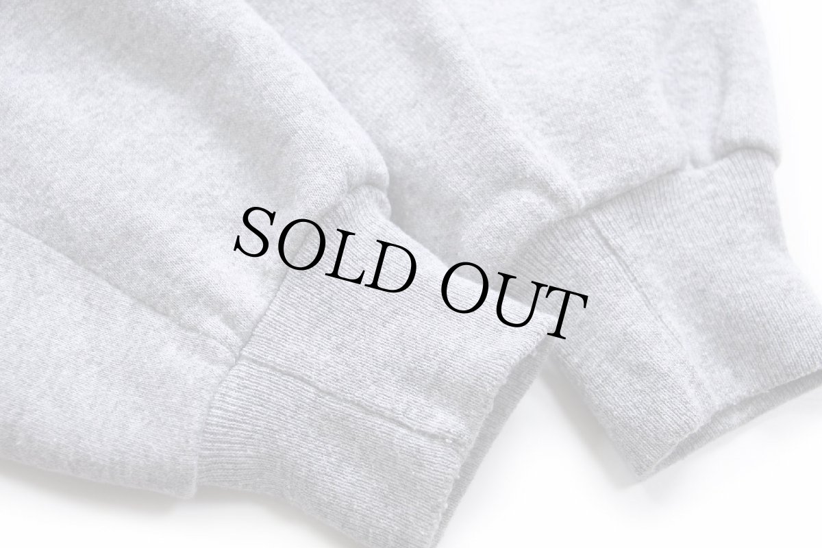 画像5: 80s USA製 JERZEES 無地 スウェットパーカー 杢グレー L★RUSSELLラッセル フーディー ブランク (5)