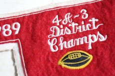 画像3: 80s 1989 4A-3 District Champs フットボール パッチ★ワッペン (3)