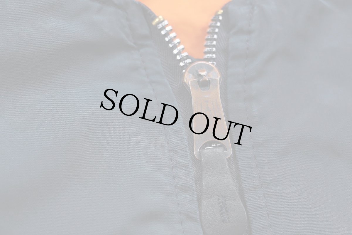 画像5: 90s USA製 ALPHAアルファ パッチ付き MA-1 フライトジャケット 紺 XXL★特大 (5)