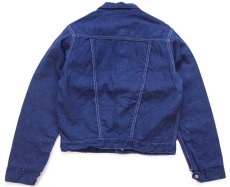 画像2: 60s UNKNOWN チェック プリントネルライナー デニムジャケット (2)