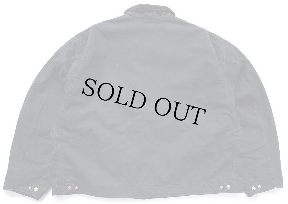 画像2: USA製 carharttカーハート ブランケットライナー ダック地 デトロイトジャケット 黒 3XL★特大 (2)