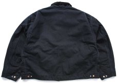 画像2: USA製 carharttカーハート ブランケットライナー ダック地 デトロイトジャケット 黒 3XL★特大 (2)