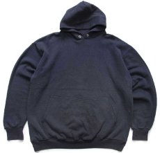 画像1: 90s USA製 American Sportswear 無地 スウェットパーカー 黒 フェード XXL★特大 フーディー ブランク (1)