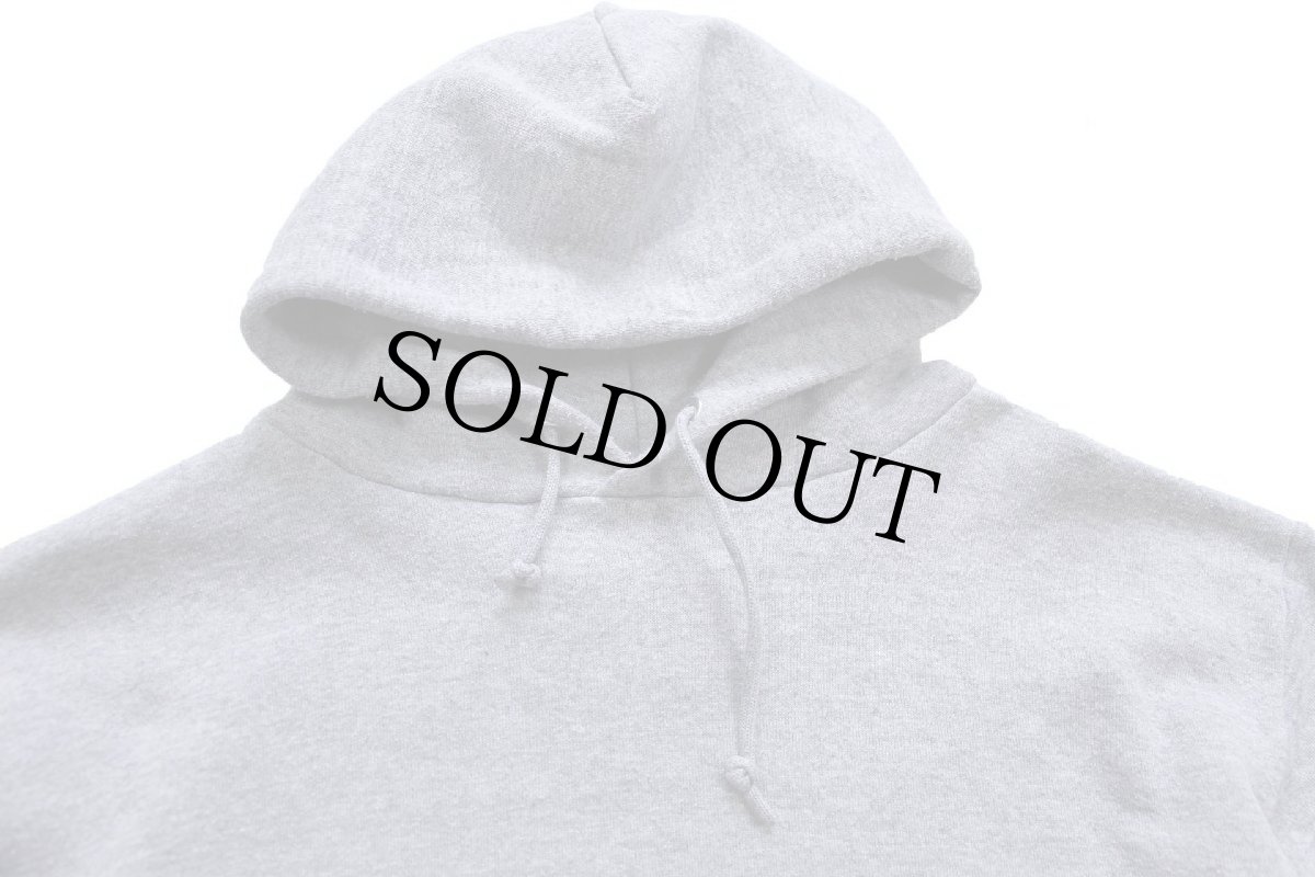 画像3: 80s USA製 JERZEES 無地 スウェットパーカー 杢グレー L★RUSSELLラッセル フーディー ブランク (3)