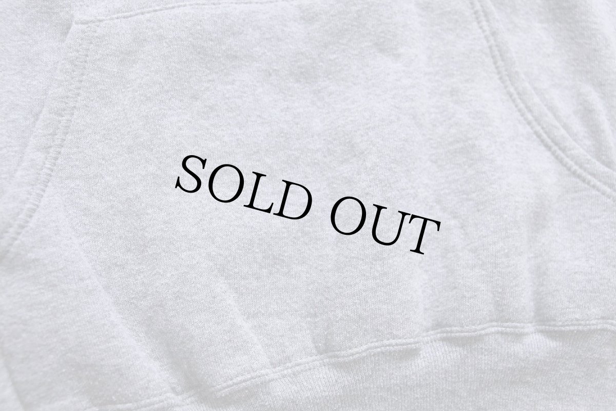 画像6: 80s USA製 JERZEES 無地 スウェットパーカー 杢グレー L★RUSSELLラッセル フーディー ブランク (6)