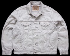 画像1: 90s Levi'sリーバイス 70503 コットンツイル ジャケット 4ポケット ベージュ L★ユーロ (1)