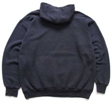 画像2: 90s USA製 American Sportswear 無地 スウェットパーカー 黒 フェード XXL★特大 フーディー ブランク (2)