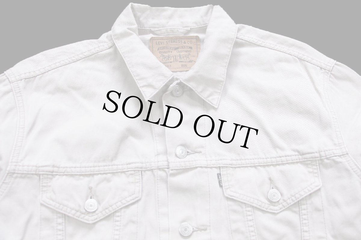 画像3: 90s Levi'sリーバイス 70503 コットンツイル ジャケット 4ポケット ベージュ L★ユーロ (3)