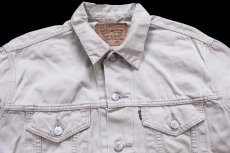 画像3: 90s Levi'sリーバイス 70503 コットンツイル ジャケット 4ポケット ベージュ L★ユーロ (3)
