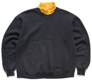 80s USA製 JERZEES 無地 パチポケ スウェット カーディガン 黒 ユニ