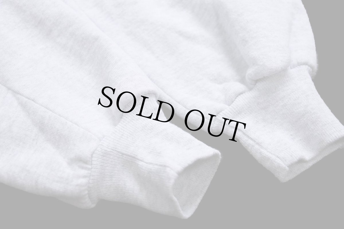 画像6: 90s USA製 JERZEES 無地 タートルネック スウェット 杢ライトグレー×紫 XL★ブランク RUSSELLラッセル (6)