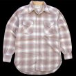 【PENDLETON】ペンドルトン オンブレ ウエスタンシャツ 70s USA製 70s PENDLETONペンドルトン オンブレチェック ウール ウエスタンシャツ