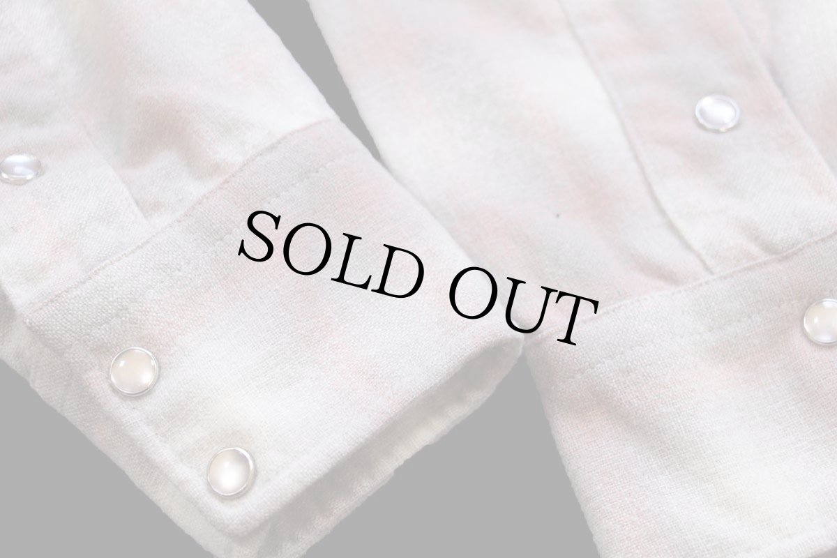 画像5: 70s PENDLETONペンドルトン オンブレチェック ウール ウエスタンシャツ M (5)