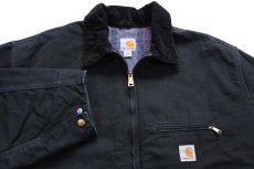 画像3: USA製 carharttカーハート ブランケットライナー ダック地 デトロイトジャケット 黒 3XL★特大 (3)