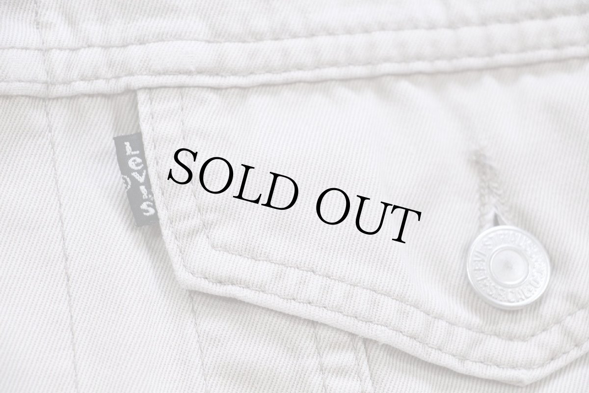 画像5: 90s Levi'sリーバイス 70503 コットンツイル ジャケット 4ポケット ベージュ L★ユーロ (5)